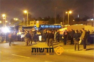 Photo: Protest at site of Jerusalem terror attack, Photo credit: 0404 News