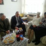 Gabi Kadosh with the Arami family; photo courtesy of the Aramis