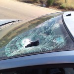 Damaged windshield; Photo credit: Courtesy of photographer